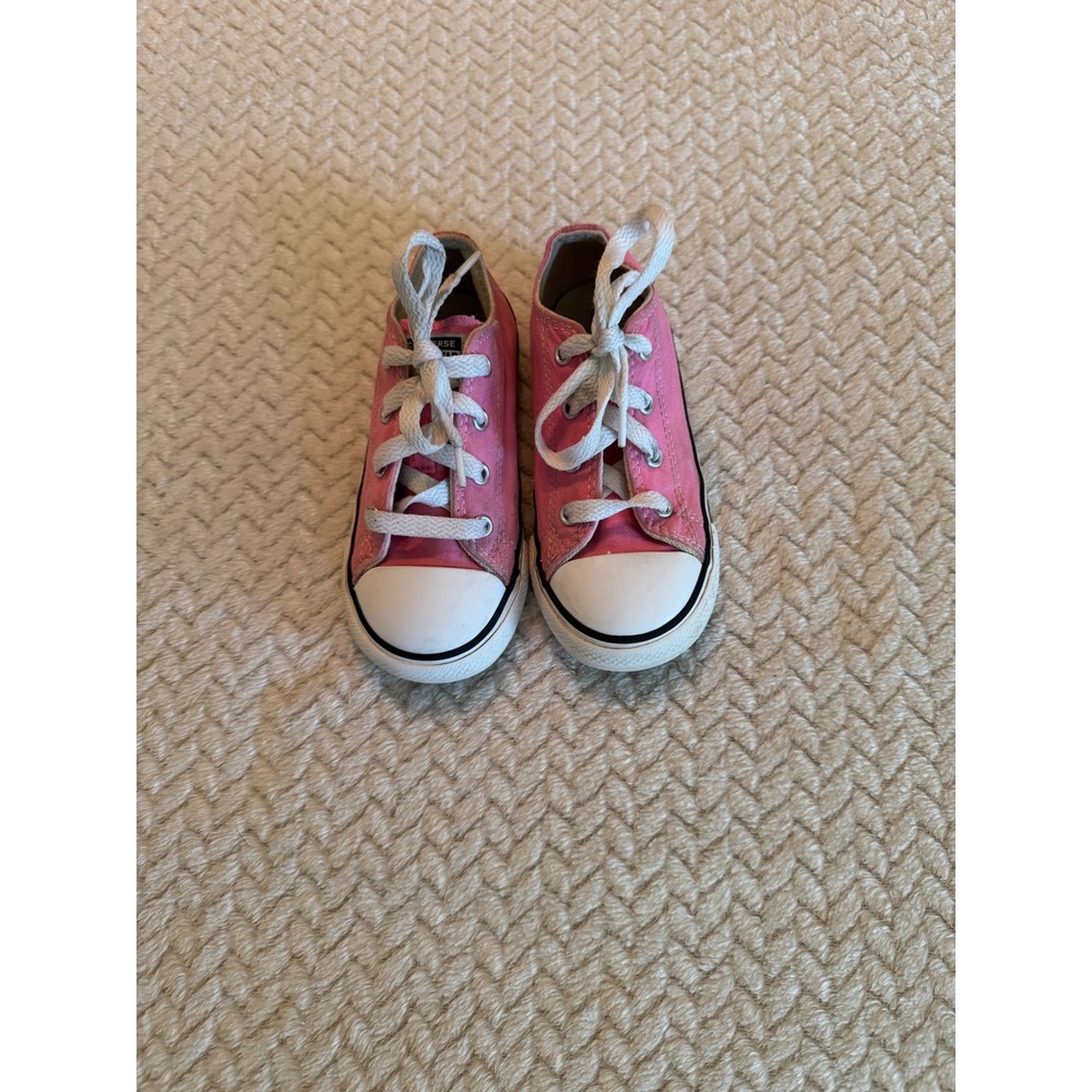 Converse Chuck Taylor All Star Low Top Pink Canvas Sneakers Size 9 Toddler